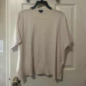 Soft Beige Short Sleeve Top
